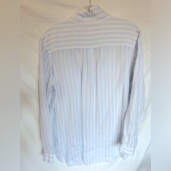 GAP Linen tunic. Light blue and white stripes. Size XL. - Picture 8 of 9